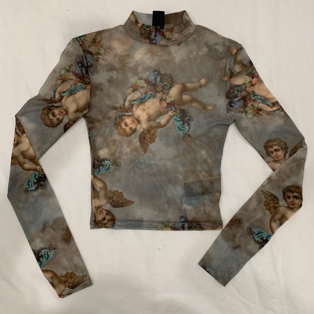 (SOLD) URBAN OUTFITTERS CHERUB MESH TOP.